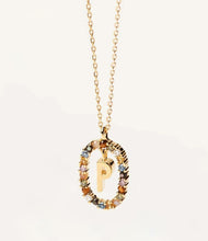 Load image into gallery viewer, Collar de plata bañado en oro 18k NAMABI INICIALES
