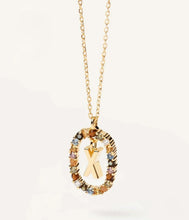 Load image into gallery viewer, Collar de plata bañado en oro 18k NAMABI INICIALES
